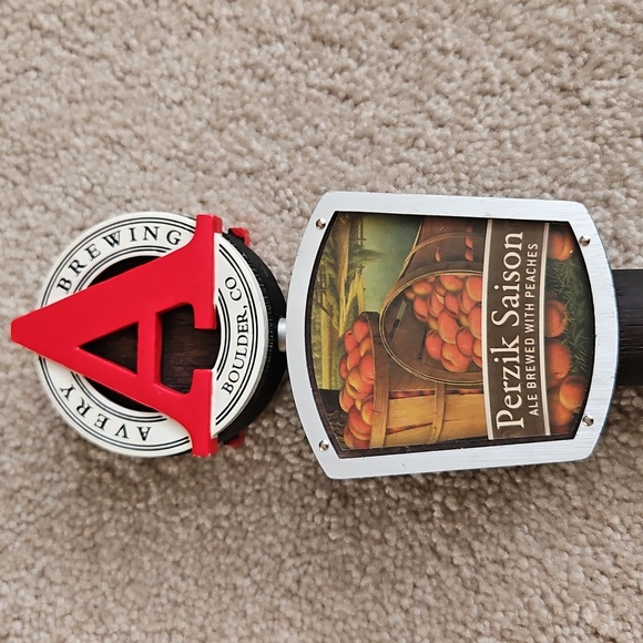 Avery Brewing Perzik Saison Tap Handle - Picture 2 of 2